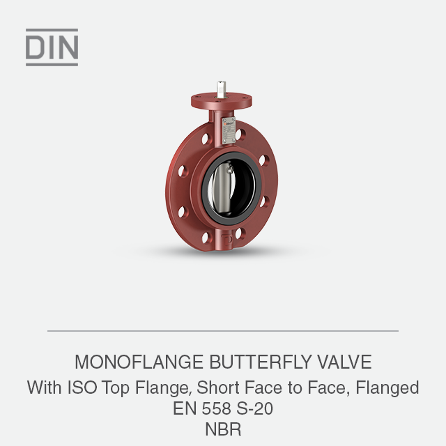 MONOFLANGE BUTTERFLY VALVE