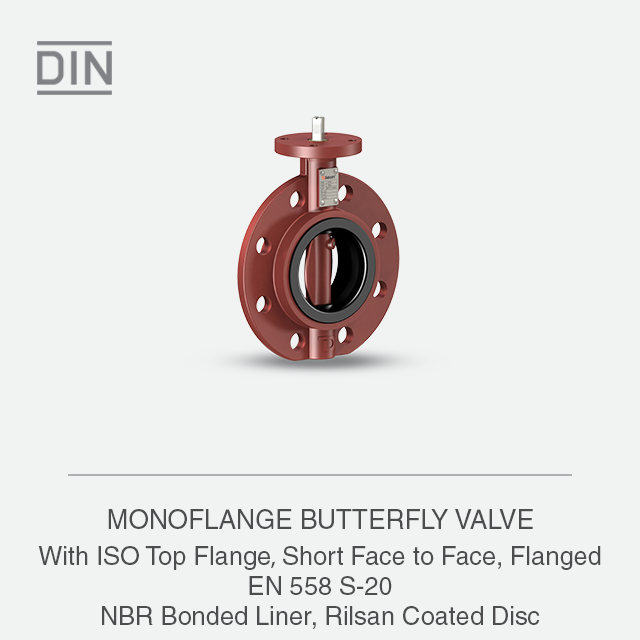 MONOFLANGE BUTTERFLY VALVE
