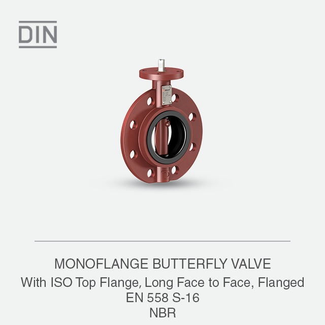 MONOFLANGE BUTTERFLY VALVE