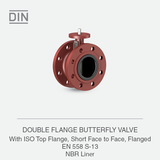 DOUBLE FLANGE BUTTERFLY VALVE