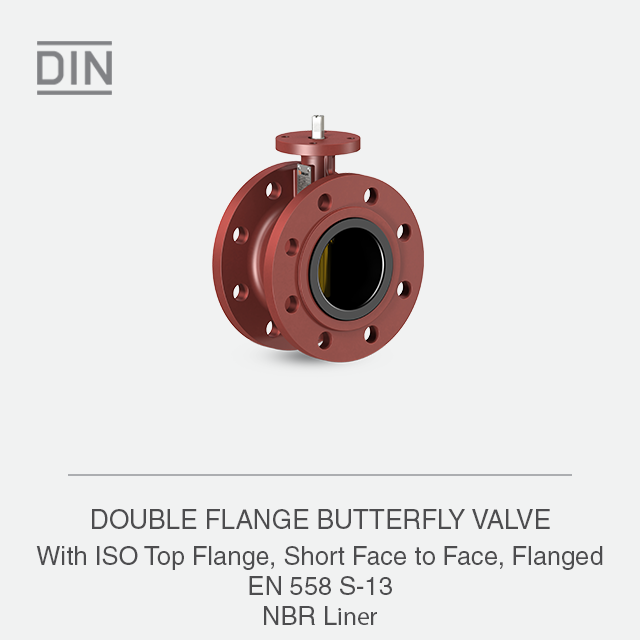 DOUBLE FLANGE BUTTERFLY VALVE
