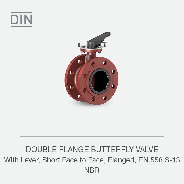 DOUBLE FLANGE BUTTERFLY VALVE