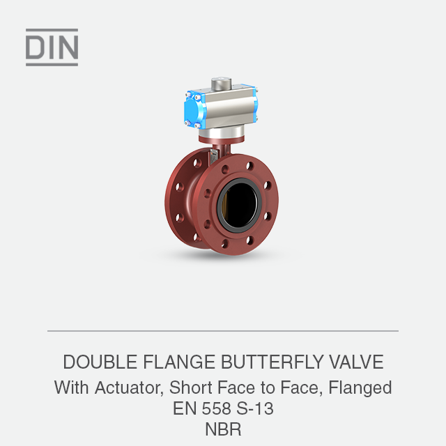 DOUBLE FLANGE BUTTERFLY VALVE