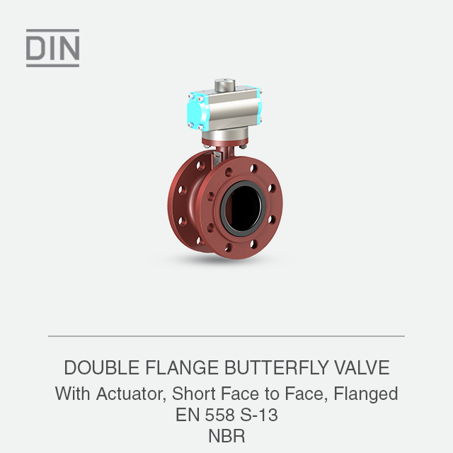 DOUBLE FLANGE BUTTERFLY VALVE
