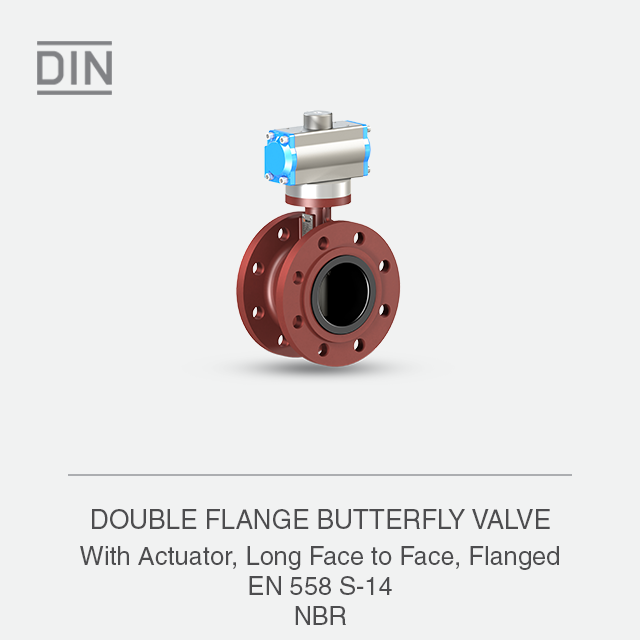DOUBLE FLANGE BUTTERFLY VALVE