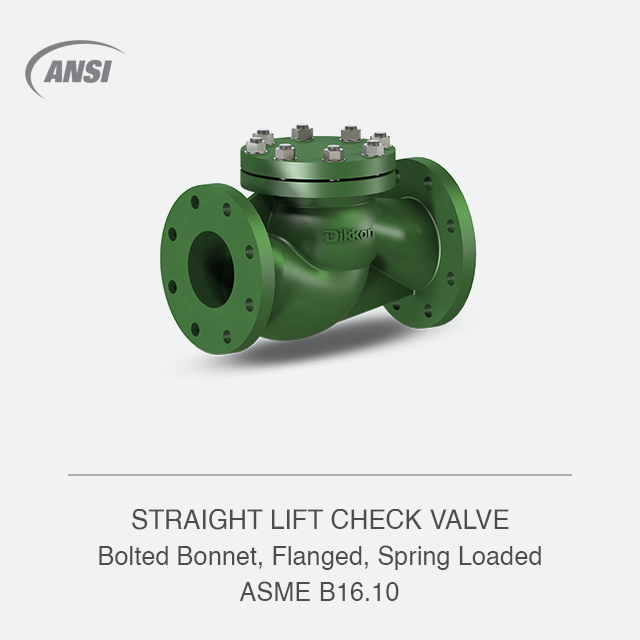 STRAIGHT LIFT CHECK VALVE