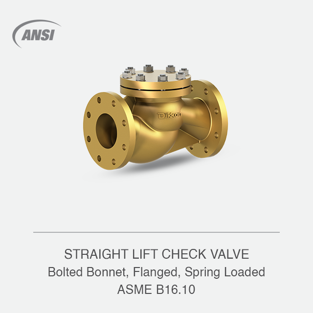 STRAIGHT LIFT CHECK VALVE