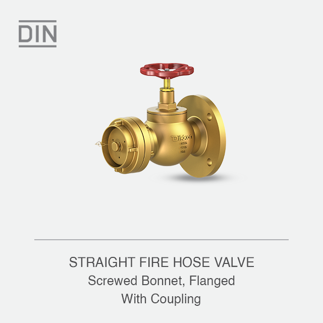 STRAIGHT FIRE HOSE VALVE