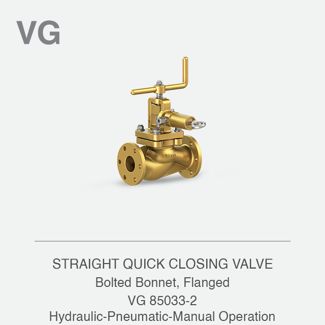 STRAIGHT QUICK CLOSING VALVE