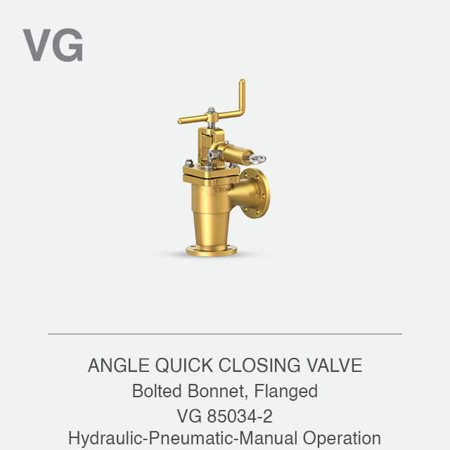 ANGLE QUICK CLOSING VALVE