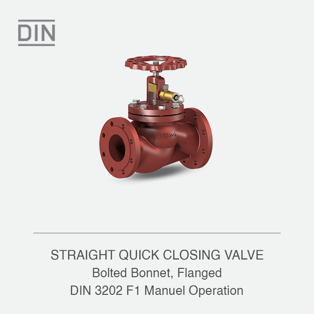 STRAIGHT QUICK CLOSING VALVE