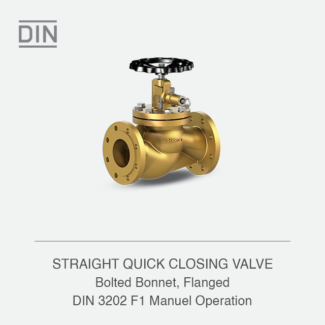 STRAIGHT QUICK CLOSING VALVE