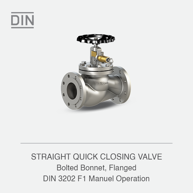 STRAIGHT QUICK CLOSING VALVE