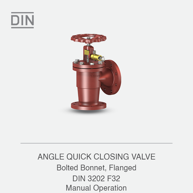 ANGLE QUICK CLOSING VALVE