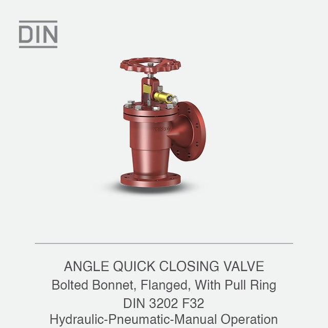 ANGLE QUICK CLOSING VALVE