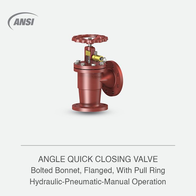 ANGLE QUICK CLOSING VALVE