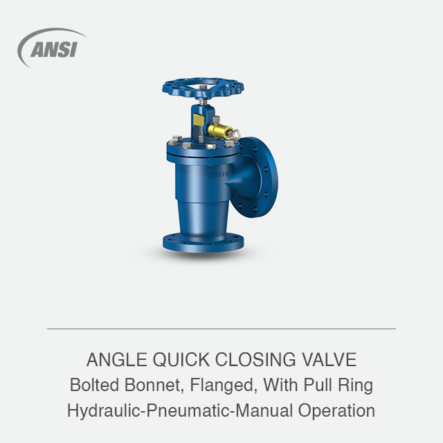 ANGLE QUICK CLOSING VALVE
