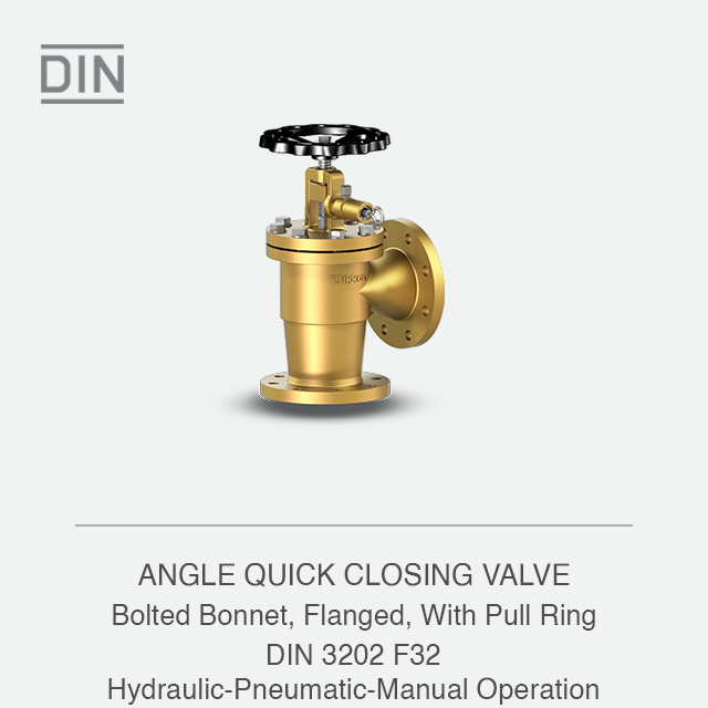 ANGLE QUICK CLOSING VALVE