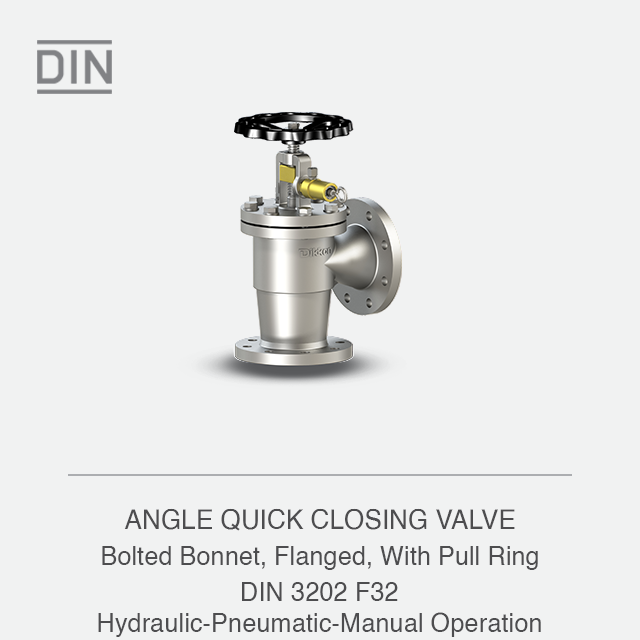 ANGLE QUICK CLOSING VALVE