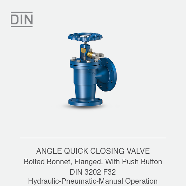 ANGLE QUICK CLOSING VALVE