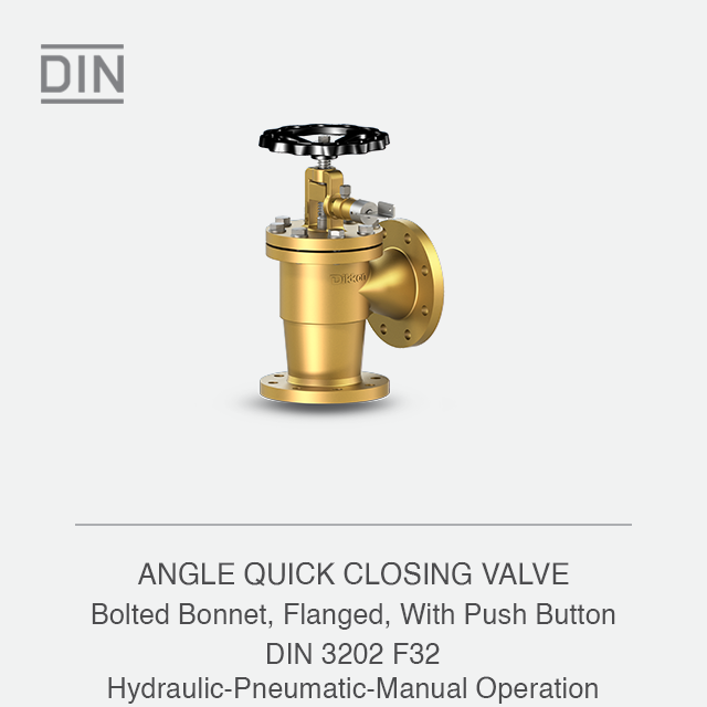 ANGLE QUICK CLOSING VALVE