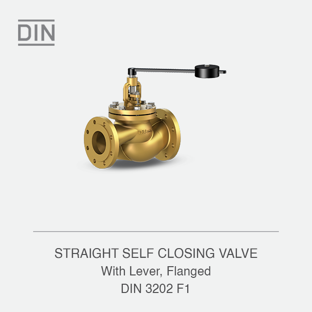STRAIGHT SELF CLOSING VALVE