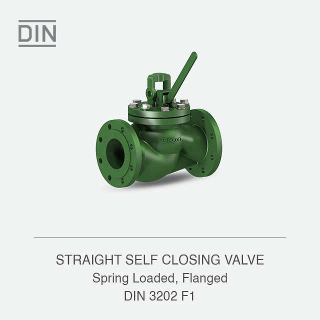 STRAIGHT SELF CLOSING VALVE