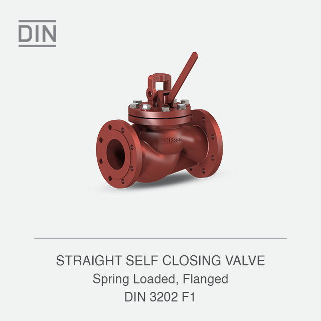 STRAIGHT SELF CLOSING VALVE
