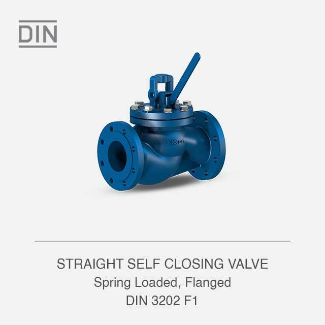 STRAIGHT SELF CLOSING VALVE