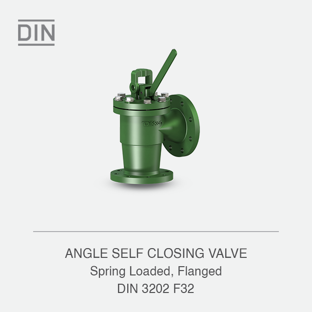 ANGLE SELF CLOSING VALVE