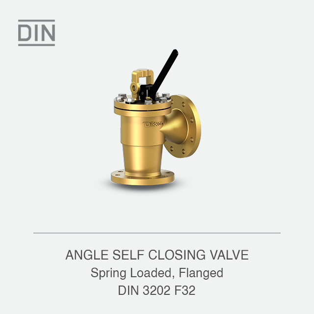 ANGLE SELF CLOSING VALVE