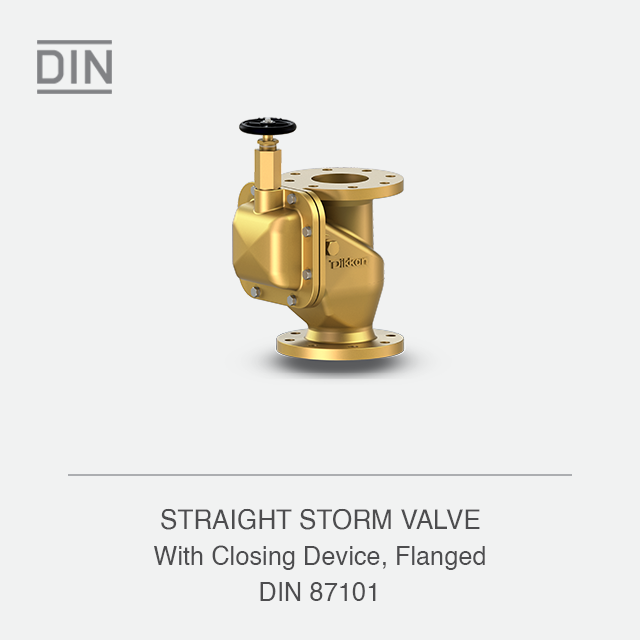 STRAIGHT STORM VALVE