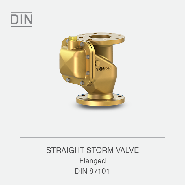 STRAIGHT STORM VALVE